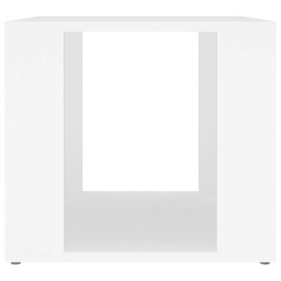 vidaXL Noptieră, alb, 41x40x36 cm, lemn compozit