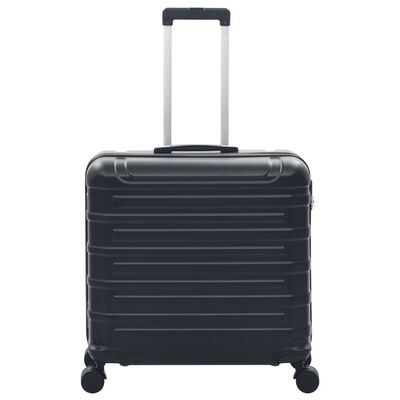 vidaXL Set valiză carcasă rigidă, 2 buc., negru, ABS
