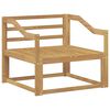 vidaXL Canapea Medie pentru Exterior Lemn Solid de Acacia Alb