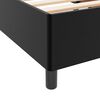 vidaXL Cadru de pat cu saltea Negru 200 x 200 cm țesătură