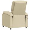 vidaXL Fotoliu de masaj electric rabatabil, crem, textil