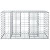 vidaXL Pat ridicat din gabion Argintiu 100 x 60 x 55 cm