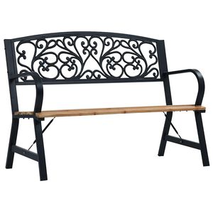 vidaXL Bancă de grădină, 120 cm, lemn