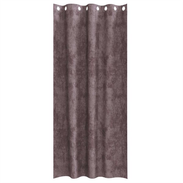 vidaXL Cortine din catifea cu perdele 2 pcs Maro 245 x 140 cm Catifea