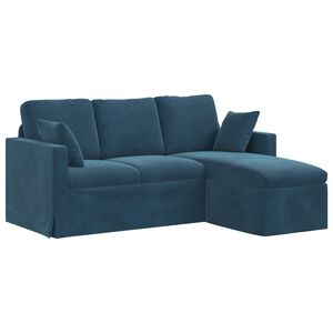 vidaXL Canapea albastru 178 x 134 x 80 cm Catifea