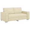 vidaXL Canapea pentru două persoane Crem 180 cm Piele artificială
