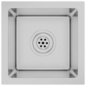 vidaXL Chiuvetă de bucătărie lucrată manual, oțel inoxidabil