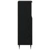 vidaXL Dulap de Baie Stejar Negru 30 x 30 x 100 cm Lemn compozit