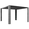 vidaXL Pavilion cu acoperiș, gri/antracit, 300x300x220 cm, poliratan