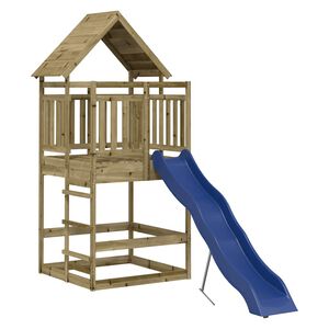 vidaXL Set de joacă pentru exterior, lemn de pin impregnat