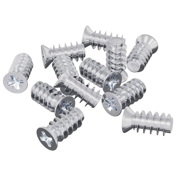 vidaXL Șurub 12 pcs Argintiu M6 x 12 mm Fier