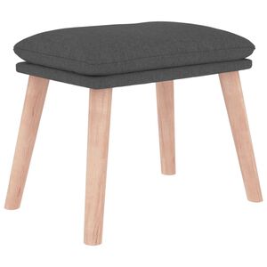 vidaXL Taburet, gri &icirc;nchis, 45x29,5x35 cm, material textil