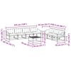 vidaXL Set de canapele de exterior cu pernă 8 pcs Natural și Bej