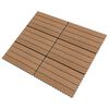 vidaXL Plăci pentru Deck 6 pcs Maro 60 x 30 cm Lemn compozit