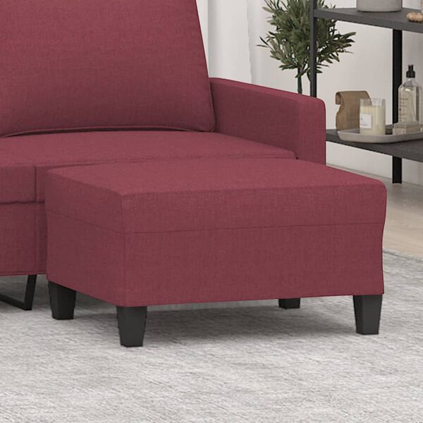 vidaXL Taburet, roșu vin, 70x55x41 cm, material textil