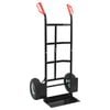 vidaXL Troler extensibil Negru și roșu 57 x 46 x 113 cm Oțel