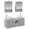 vidaXL Set dulap baie 5 buc. Gri Beton Lemn prelucrat