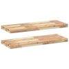 vidaXL Rafturi plutitoare 2 buc. 100x30x4cm lemn masiv acacia netratat