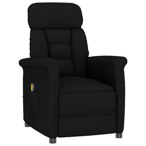 vidaXL Scaun de masaj Negru 96.5 x 70.5 x 95 cm Fibră micro