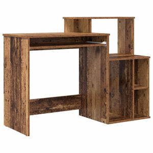 vidaXL Birou cu sertar Lemn Vechi 120,5 x 44 x 88,5 cm Lemn compozit