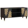 vidaXL Cabinet TV Negru 105 x 33 x 46 cm Lemn de mango solid