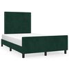 vidaXL Cadru de pat fără saltea verde &icirc;nchis 120x190 cm catifea