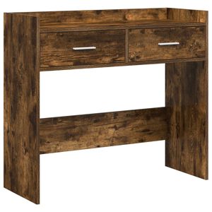 vidaXL Masă de consolă Stejar fumuriu 90 x 35 x 80 cm Lemn prelucrat