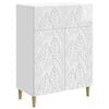 vidaXL Bufet Alb foarte lucios 66 x 34,5 x 90 cm Lemn prelucrat