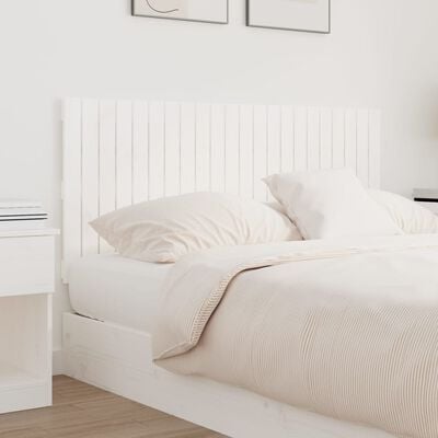 vidaXL Tăblie de pat pentru perete, alb, 140x3x60 cm, lemn masiv pin