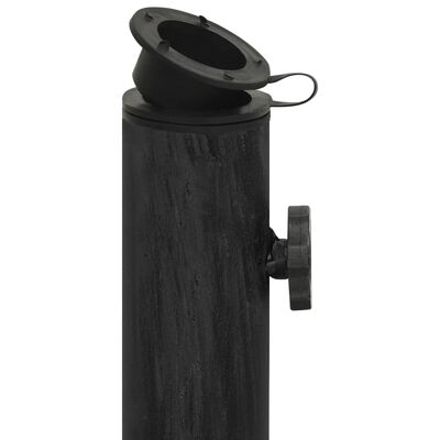 vidaXL Bază de umbrelă, negru, 44x44x32, fontă