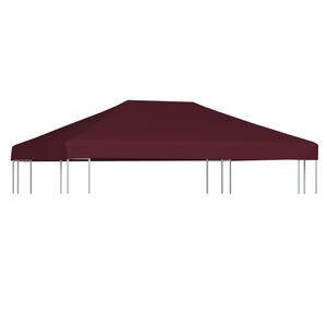 vidaXL Acoperiș pentru pavilion, 310 g/m&sup2;, roșu bordo, 3 x 4 m