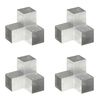 vidaXL Conectori grindă, formă Y, 4 buc, 101x101 mm, metal galvanizat