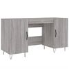 vidaXL Birou, gri sonoma, 140x50x75 cm, lemn compozit