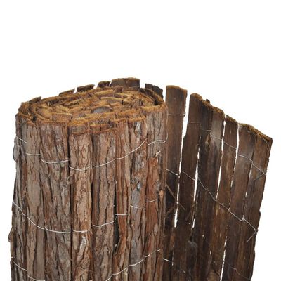 vidaXL Gard din scoarță de copac, 400 x 100 cm