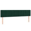 vidaXL Pat box spring cu saltea, verde &icirc;nchis, 180x200 cm, catifea