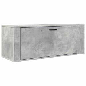 vidaXL Pantofar de perete, gri beton, 100x35x38 cm, lemn prelucrat