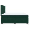 vidaXL Pat box spring cu saltea, verde &icirc;nchis, 180x200 cm, catifea