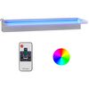 vidaXL Deversor de cascadă cu LED-uri RGB, 60 cm, oțel inoxidabil