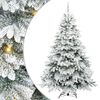 vidaXL Brad de Crăciun artificial cu 300 LED Alb 240 cm PE și PVC