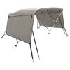 vidaXL Parasolar Bimini 3 arcuri, pereți laterali 183x(170-182)x137 cm