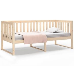 vidaXL Pat de zi fără saltea, 90x200 cm, lemn masiv pin