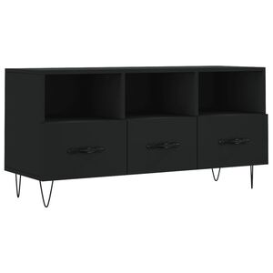 vidaXL Dulap TV, negru, 102x36x50 cm, lemn prelucrat