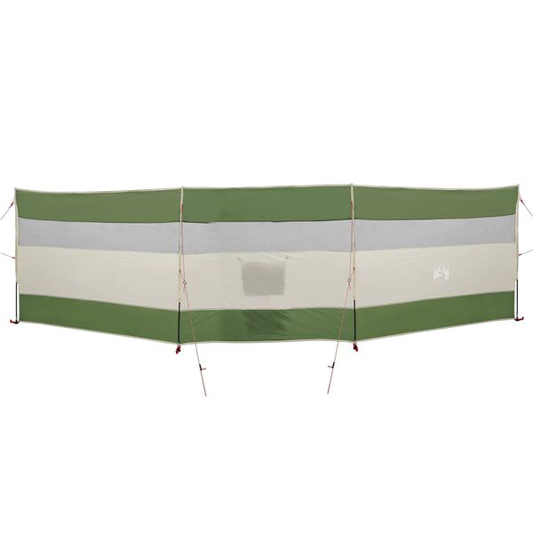 vidaXL Paravan de camping verde 508x130 cm impermeabil