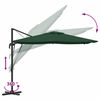 vidaXL Parasol Roma Verde 286 x 284 x 265 cm Aluminiu și poliester