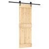 vidaXL Ușă glisantă 70 x 210 cm Lemn de Pin Solid (Nefinisat)