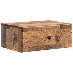 vidaXL Dulap de noapte suspendat Lemn vechi 49 x 34,5 x 20 cm