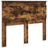 vidaXL Tăblie cap cu headboard Stejar fumuriu 120 cm Lemn compozit