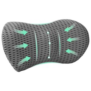 vidaXL Pernă pentru spate Gri Spumă cu Memorie 47,5 x 23 x 12 cm