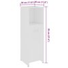 vidaXL Dulap de baie, alb, 30x30x95 cm, lemn prelucrat