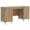 vidaXL Birou Stejar Artizanal Lemn prelucrat 142,5 x 50 x 75 cm